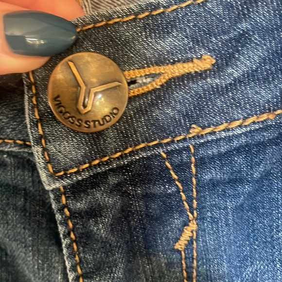 VIGOSS STUDIO women’s THE JAGGER BOOTCUT low rise jeans cotton spandex 7/8 w29 - Picture 5 of 15
